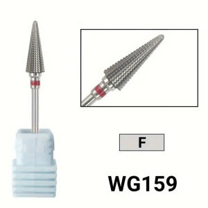 New 5-in-1 Long Carbide Professional Tungsten Steel Nail Drill Bit Gradient Teeth Design for Pre-treatment and Removal
