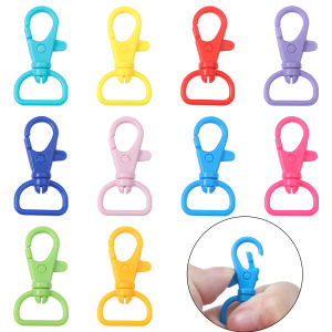 2/5Pcs 22x40mm Colorful Plastic Swivel Snap Hook Clip Lobster Clasps for Keychain Keyring Bag Backpack Hanging Hooks DIY Craft Accessories