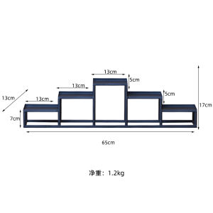 Chinese Style Iron Art Tea Set Display Rack Small Bookshelf Desktop Tea Cup Storage Shelf Purple Clay Pot Organizer Tea Tent