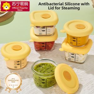 CrossOver | High Borosilicate Glass Baby Food Bowl Steamable High Temperature Resistant Egg Pudding Bowl Child Specialty Utensils Bowl