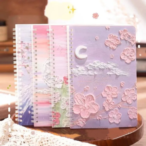 A5 Oil Painting Spiral Notebook Coil Landscape Aesthetic Classroom Student School Office Supplies