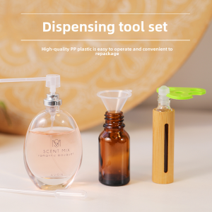 Beautiful Small Things Sub-Assembly Tool for DIY Essential Oil Bottle Opening Disposable Drop Pipe and Eyedropper with Manual Label Sticker