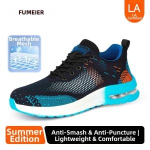 GUYISA | Mens Light Protective Safety Shoes Steel Plate Insulation Anti-smash Anti-puncture Wear-resistant