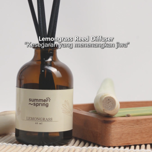 Reed Diffuser Aromaterapi 40ml | Pengharum Ruangan Premium Tahan Lama & Elegan untuk