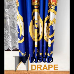 Gorden Jendela kamar Anak Murah Mewah Motif Club Sepakbola Model Smokering