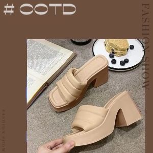 QXshop New Arrival รองเท้า สตรี สวม เสริม สูง สูงสุภาพ สตรี ทรงสวม สี สันสไตล์ มินิมอลคุม ทรงสุด หุ้น สวย สุดๆ มาพร้อม เที่ยว ทำงาน พลาด