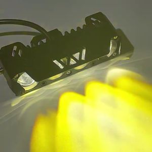 โหมดสโตรบ จัดส่งฟรี + เก็บเงินปลายทางไฟหน้า Mini Motor 4 LEDใหม่ สว่างจ้า กันน้ำ ติดตั้งง่าย