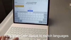 Wireless Bluetooth Keyboard + Mouse Combo USB Office Silent Click Laptop Nirkabel Bluetooth Mini Keyboard Kombinasi 9.7 Inch/10 Inch