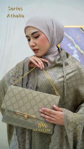 APM Mukena - Mukena Dewasa Premium Santorini Silk 2in1 Athalia Series