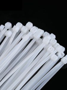 Nylon Plastic Self-Locking Tie Wire Small Medium Large Size Cable Ties Office Equipment Supplies Black White Color
