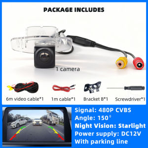 HD Rear View Backup Camera Reverse AHD or CVBS License Plate Light Fits Honda Accord Spirior Civic City RDX Ciimo Crider Everus.