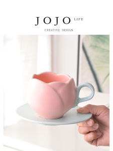 JOJO LIFE | Cute Tulip Flower Mug Set