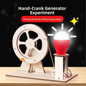 MANDAIYANGGUANG | Science Experiment Hand-Crank Generator DIY Kit Physics Educational Toy