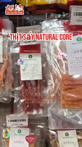 Snack cho chó Natural Core thịt ức gà vịt sấy Bánh thưởng thú cưng 180g