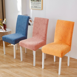 Thickened Jacquard Chair Cover High Elastic 4 Season Universal Dining Table Chair Cover