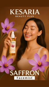 KESARIA  Facemist Saffron Mencerahkan Wajah Kusam - GLowing Alami
