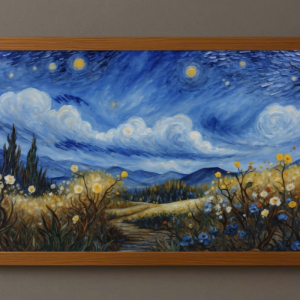 Tranh Nghệ thuật "Đêm Đầy Sao" VIETSMART ART - Acrylic trên toan vải 60 x 90cm