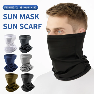 Outdoor sunscreen cycling mask ice silk headscarf neck fishing magic motorcycle face scarf neck cover cycling breathable mask