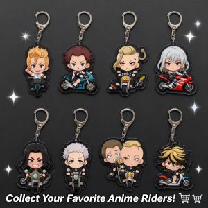 Bandai | Tokyo Revengers Keychain Acrylic New Sano Ken Ryuguji Draken Mikey Anime Takemichi Hanagaki