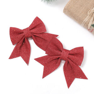 2/5Pcs 18CM Bow Merry Christmas Decorations Xmas Tree Pendant Ornament for Home Room Decor Navidad New Year Party 2026 DIY Gift