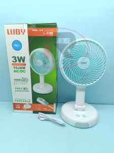 Kipas Angin Portable + Lampu Emergency Luby L 695 / Luby L695
