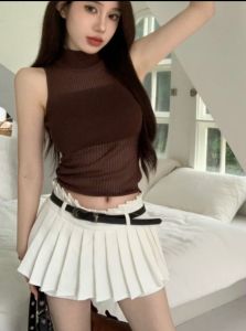 เสื้อแขนกุดคอเต่า ซีทรู