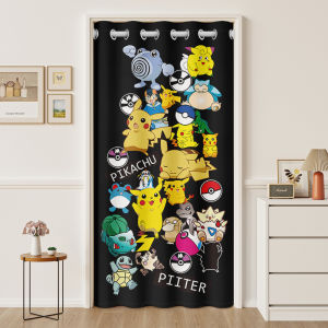 Princess Style Cartoon Door Curtain Childrens Bedroom Partition Blind Windproof Blocking Curtain No Punching Required Hooks Home Use