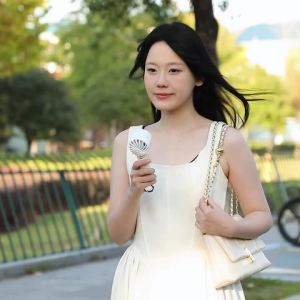 Portable Handheld Turbo Fan 2000Mah Charging Ice Wind 100 Wind Speeds AdjustablePersonal Fan Battery Fan Outdoor Fans