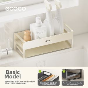 ecoco | Sink Organizer Drain Rack For Sponges And Dish Cloths