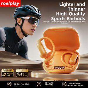 ROEL-PLAY | Bluetooth Bone Conduction Headphones Ear-Hook Noise Cancelling Long Battery Life
