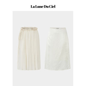 La lune Du ciel | Chân Váy Đôi Lớp Phong Cách Pháp Acetate