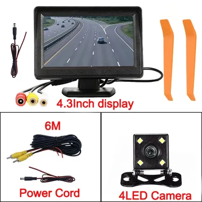 4.3Inch Rear View Camera Monitor Screen Reversing Camera for Car Parking Parking System Camera for Vehicle Easy Installation
