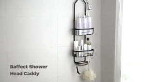 Bathroom Shower Caddy Shower Caddy Hanging Upgraded Extended Metal Shower Storage Rack Bathroom Shower Storage Organization for Towels Soap Dish