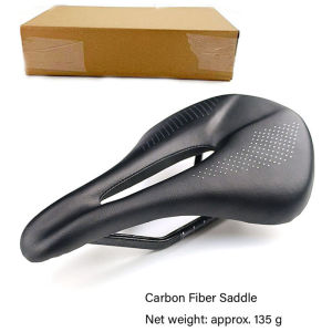 Carbon Bike Saddle Comfortable Bicycle Soft Saddle Road Training Bike Saddle Ultra-Light Cycling Saddle for MTB Racing Bicycle