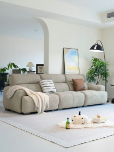 PURPLE LEAF | Living Room Modern Simple Linen Fabric Sofa
