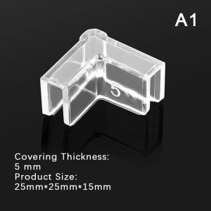 4PCS Fish Tank Protection Angle Transparent Protective Cover Glass Acrylic Childrens Anti-collision Angle Aquarium Accessories
