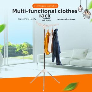Adjustable Creative Triangular Stainless Steel Indoor Coat Rack