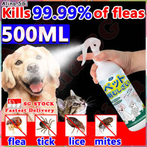 💎𝗦𝗚 𝗦𝗧𝗢𝗖𝗞💎 Cat spray for flea and tick spray / Dog flea and tick prevention / Cat flea spray Flea tick spray / 跳蚤喷雾 500ml