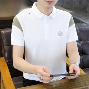 HENGYUANXIANG | Hengyuanxiang Mens Polo Shirt Short Sleeve Casual Fashion Urban Breathable Lightweight Standard Fit Button Up Summer T-Shirt