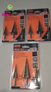 Step Drill Set 3PC FREED/Mata Bor Pagoda/Mata Bor Kerucut
