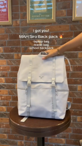 MAH Siro Waterproof Backpack Bag with Zip Patch(14/15.6")