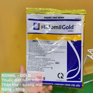 Ridomil Gold 100g – Thu.ốc nội hấp trừ bệ.nh nấm mốc thán thư sương mai loét sọc đốm lá