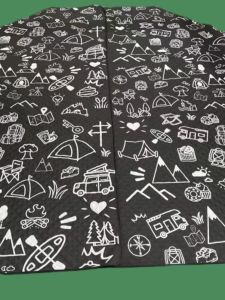 Summertime Octagonal Ball Tent Ice Fishing Waterproof Mat Base Cloth Floor Mat Vintage Style Machine Washable Commercial Use