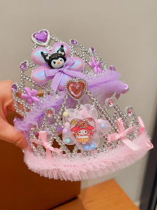 Princess Crown Headwear Childrens Princess Hairband Korean Style Little Girl Crown Headband Baby Birthday Photo Props