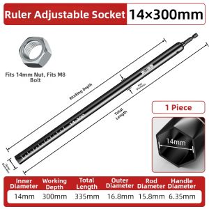 DAIENGONGJU | Special Long Steel Framing Alignment Socket Wrench 14mm
