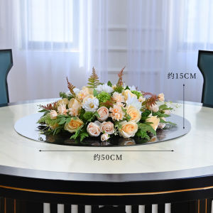 Hotel Restaurant Table Centerpiece Artificial Flower Decorative Ornament Dining Table Arrangement Mixed Silk Flower Bouquet