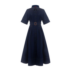 Đầm Denim Nữ Dáng Ôm Thanh Lịch Thiết Kế Mới Mùa Xuân Có Chi Tiết Dây Lưng Thời Trang Đầm Dự Tiệc Nữ
