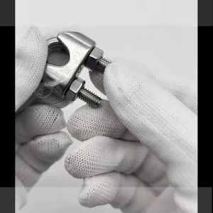 (ราคาต่อชิ้น) กิ๊บจับสลิง กิ๊บจับลวดสลิง สแตนเลส304 กิ๊บรัดสลิง ตัวล็อคสลิง M2 M3 M4 M5 M6 PS