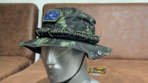 หมวกปีกสั้น ทหารบก ทบ. ARMY ลานพรางดิจิตอล กองทัพบก ถักเชือกพาราคอร์ส Paracord อาร์ม ตีนตุ๊แก