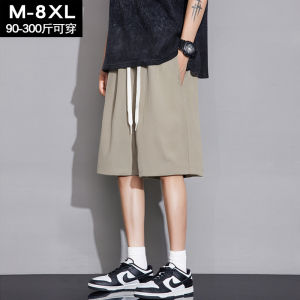 Summer Large Size American Style Ice Silk Workwear Shorts Mens Trendy Loose Casual Quick Dry Sports Five-Quarter Pants